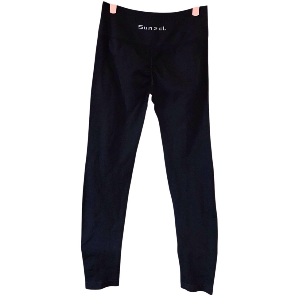 NWOT Sunzel Sunzfly Invisible Butt Scrunch Workout Leggings Cropped Black Size M